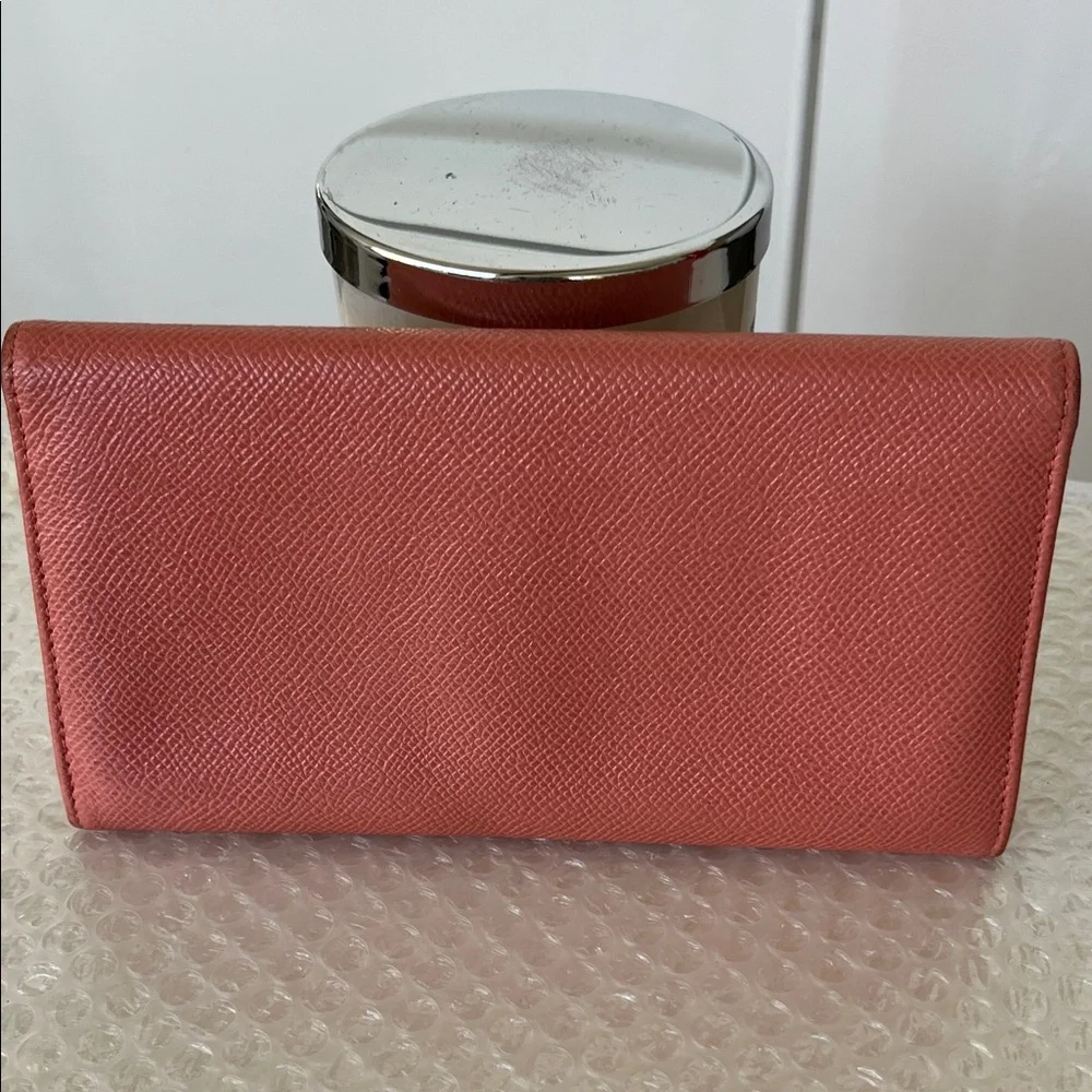 Bvlgari Pink and Burgundy Leather Wallet - Picture 2 of 10